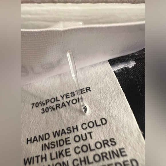 Size small black white beaded middle stripe cold shoulder cut out shirt dress - Picture 6 of 7